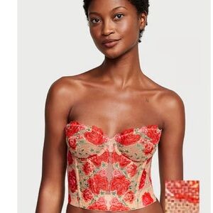Dream Angels Strapless Floral Embroidery Corset Top – Victoria’s Secret